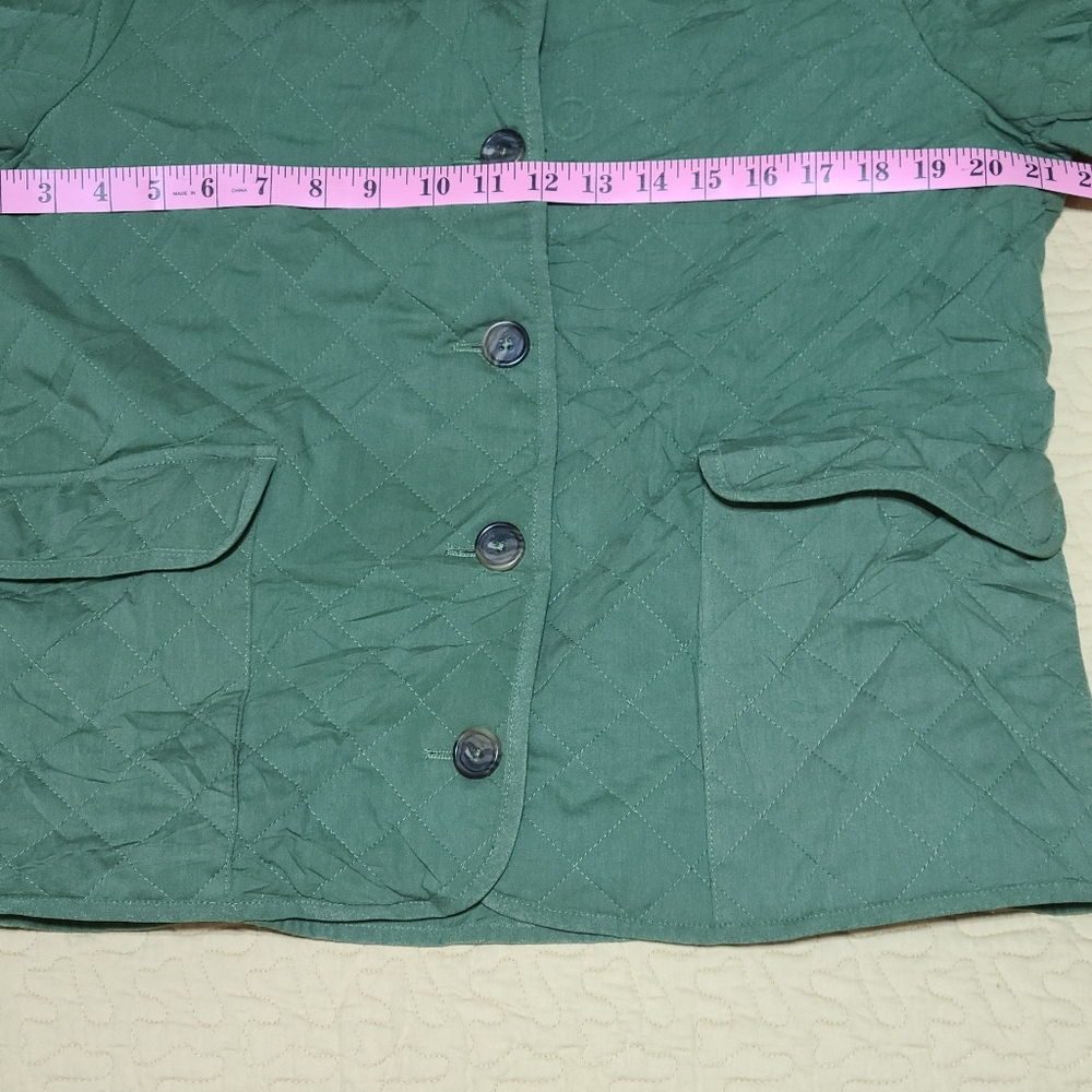 J. Crew quilted casual light weight jacket  size 12 - Picture 9 of 11